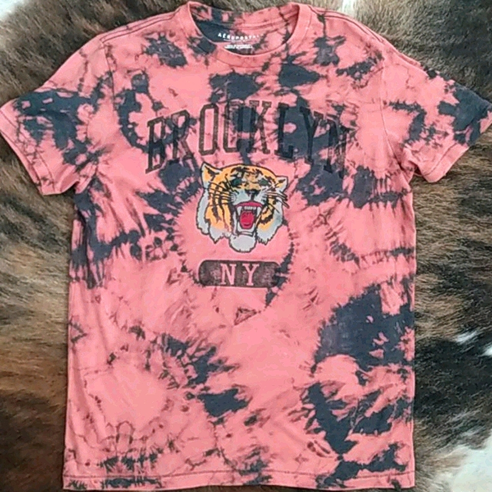 Custom Bleach dyed Brooklyn NY Tiger T-Shirt